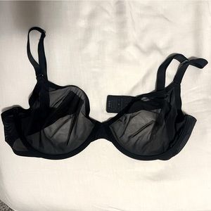 Cuup mesh black plunge bra - 36 E